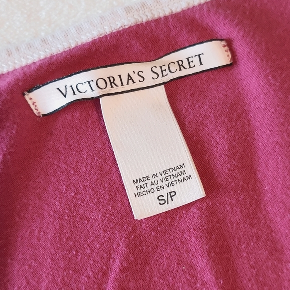 VS Angel Heart Shirt and Shorty Shorts Pink & Black Matching Set Small - Picture 4 of 10